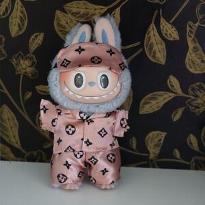 Labubu Clothes Pink Pajama Set (DOLL NOT INCLUDED)